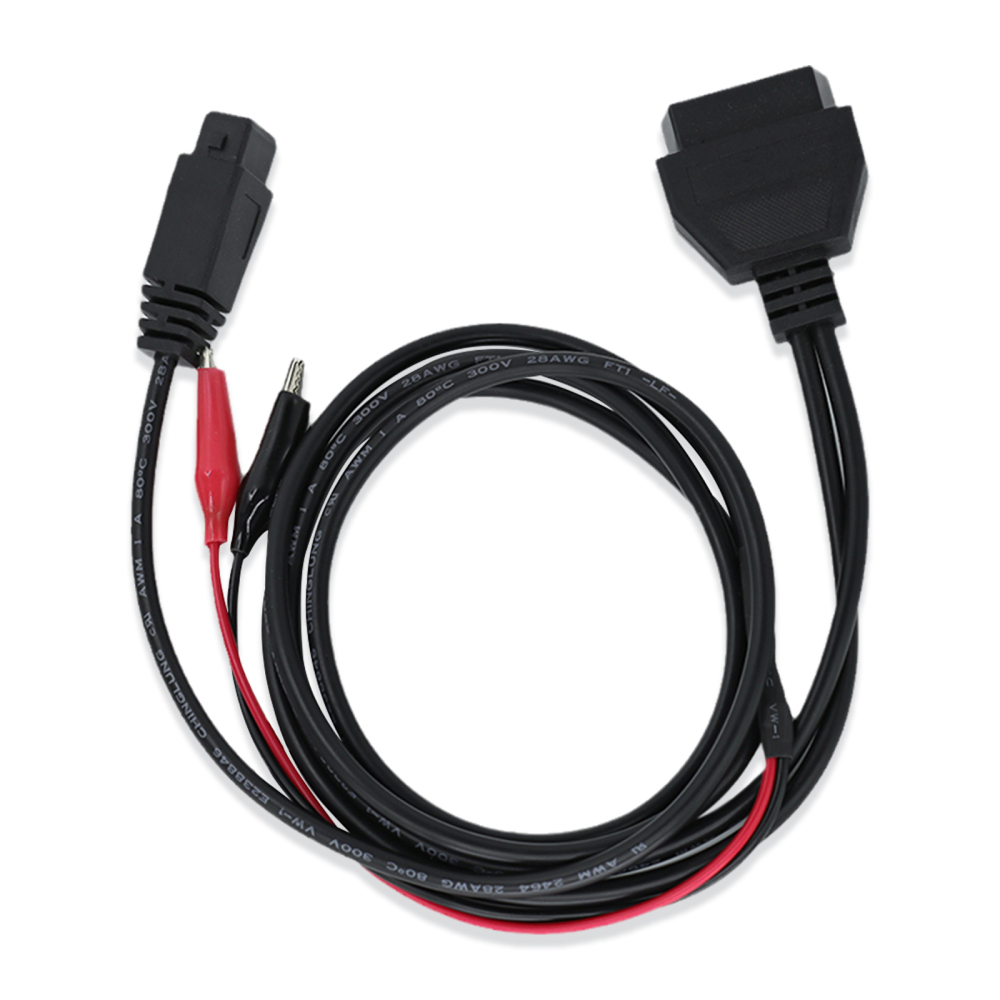 OBD2 Female to PSA-2Pin male+Battery Clamp*2 Cable
