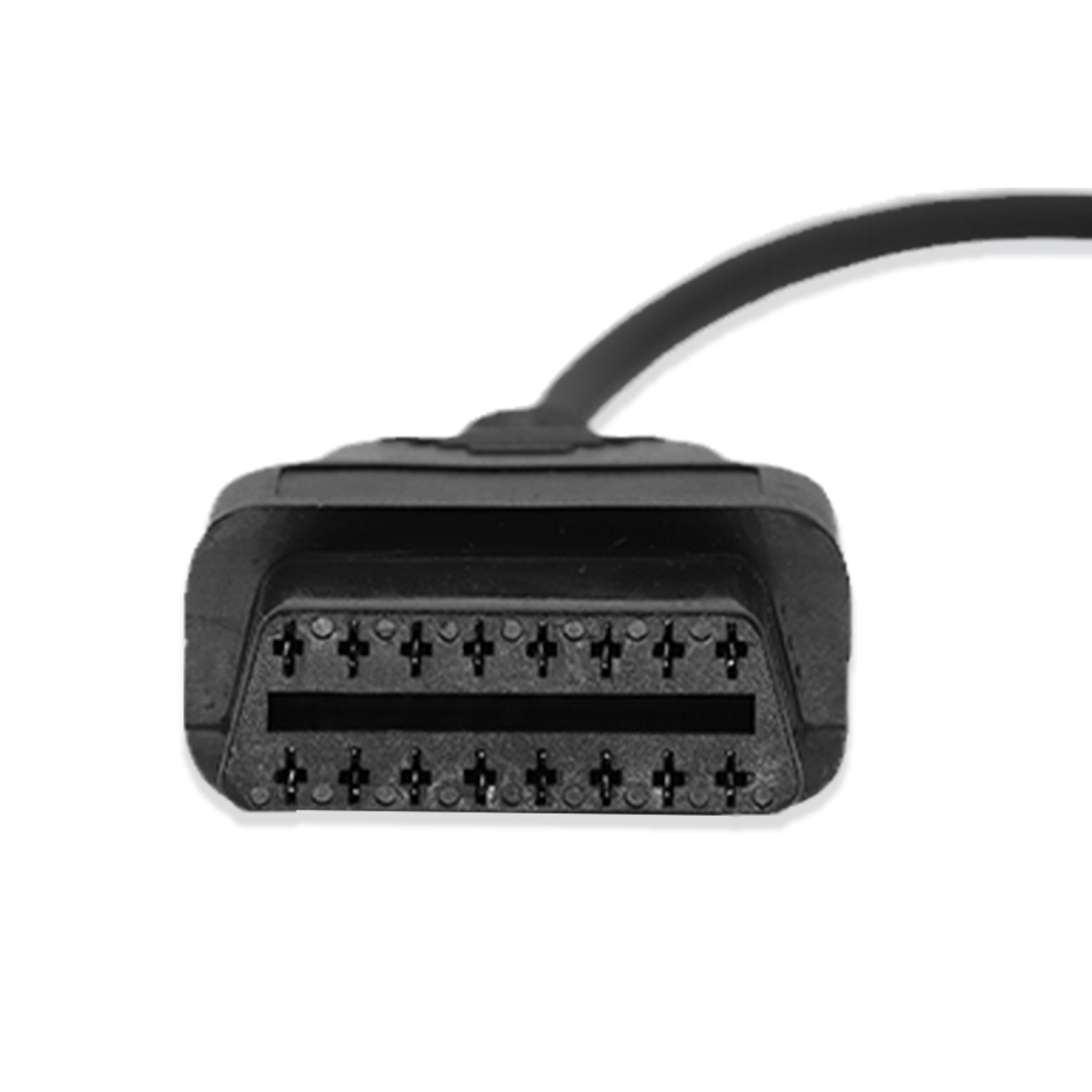Heavy Duty Gaz 12 Pin Male to OBD obd2 ObdII DLC 16 Pin Female Trucks Diagnostic Tool Adaptor Converter Cable