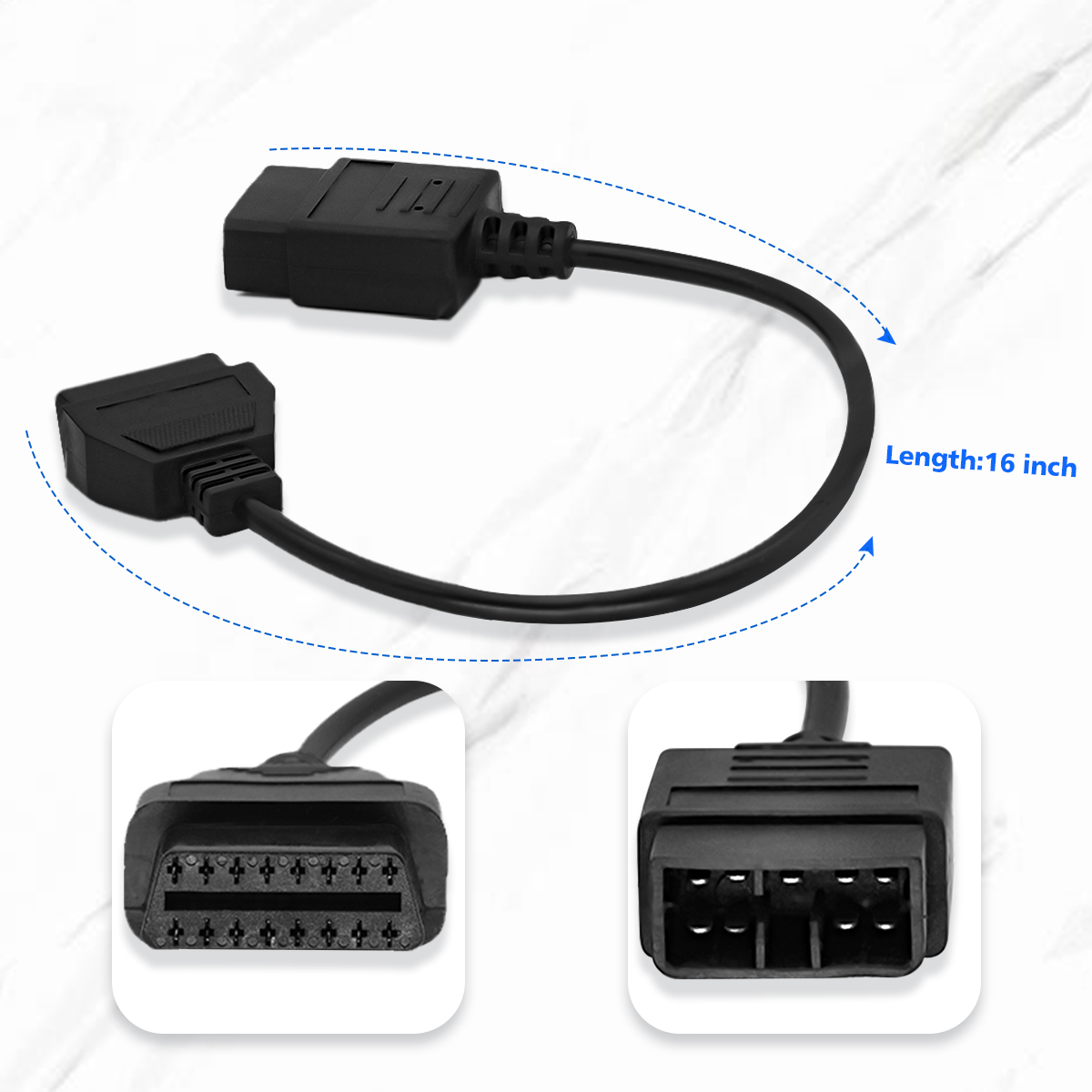 NEW Subaru 9pin to 16pin diagnostic connector