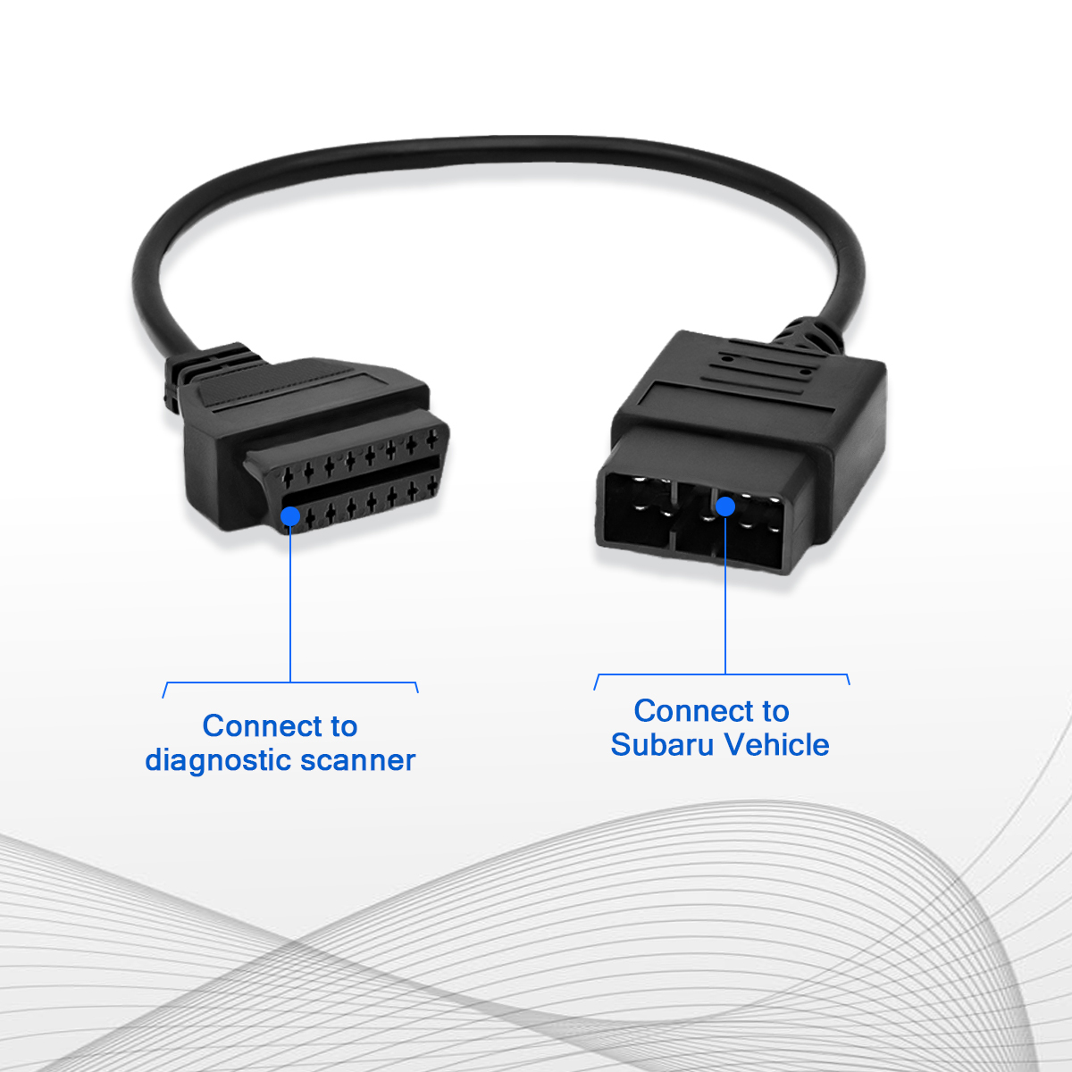 NEW Subaru 9pin to 16pin diagnostic connector