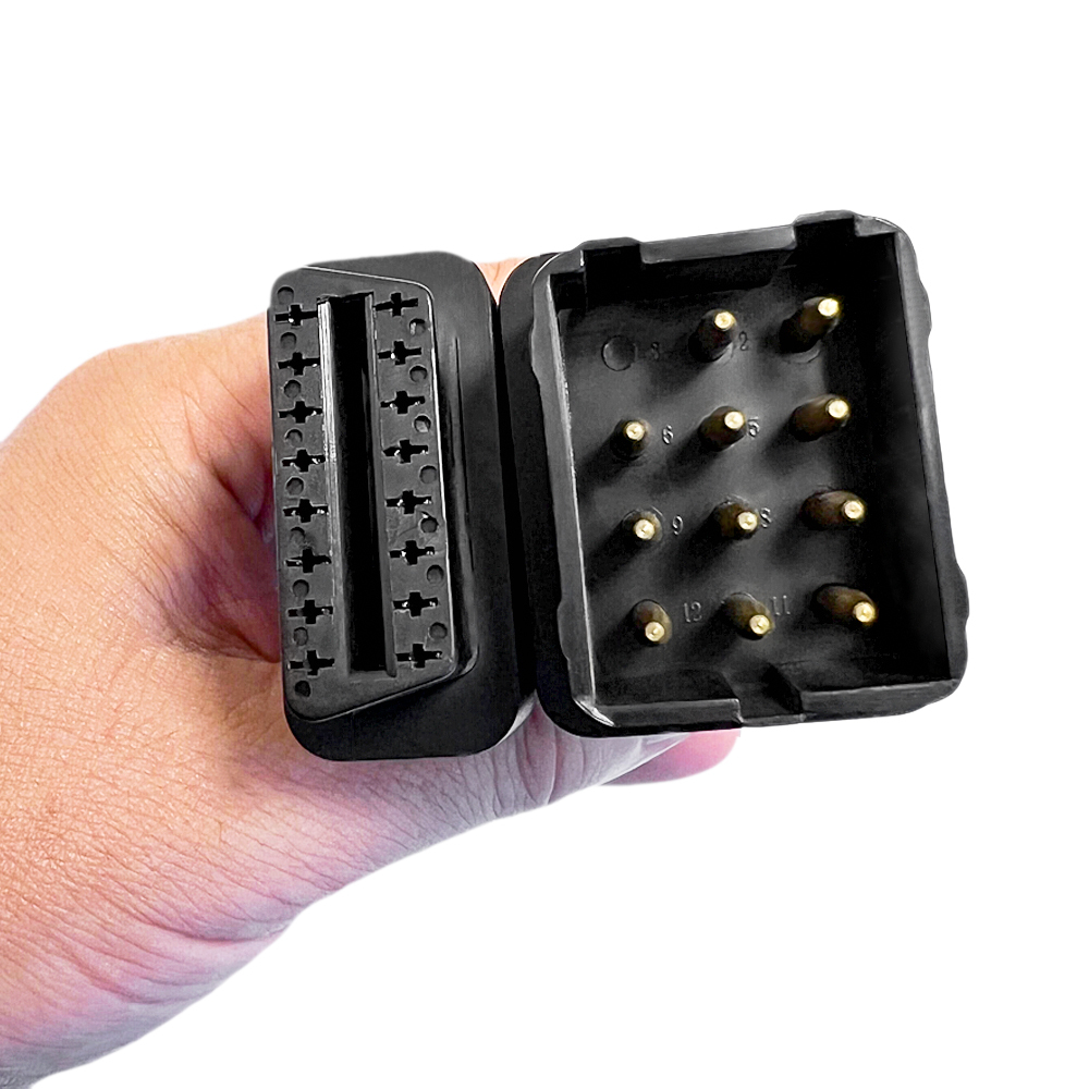 12-PIN Renault OBD2 Adapter Cable | Autodiag Cables | Renault Diagnostic Cable