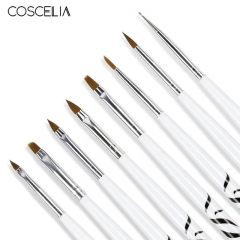 COSCELIA Nail Acrylic Print Pen Set Nail Art Brush Kit For UV Gel Brushes For Nail Manicure Tool For Nails Tools Set