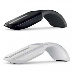 Portable Foldable Arc Touch Wireless Mouse Ultra-thin 2.4GHz Optical Mouse for PC Notebook Computer Home Office Use
