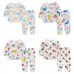 2019 Summer Kids Clothes Cotton Silk Underwear Set Children's Home Wear Pajamas Air Conditioning Clothing Boys Girls Clothing