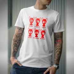 Liverpool Championships League Men's European Scouser Brand Summer Style Cotton Unique Masculine Street Wear Men T Shirt