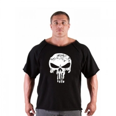 Men's T Shirts Golds Fitness Men Bodybuilding Gorilla Wear Shirt skull Rag Sleeve Round neck Tops Male Loose Tanks Shirt