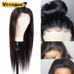 Vrvogue Hair 13x4 Lace Frontal Human Hair Wigs For Black Women Brazilian Straight Remy Lace Frontal Wig Pre Plucked Baby Hair