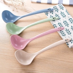 2019 New wheat straw Spoon Ladle Rice Soup Spoon Meal Dinner Scoops Eco-friendly tableware Home Kitchen Accessories
