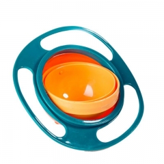 360 Rotate Spill-Proof Bowl For Kid Baby Universal Gyro Bowl Practical Design Rotary Balance Bowl Novelty Gyro Umbrella Bowl
