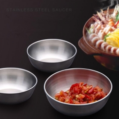 1pc Small Stainless Bowl Soy Sauce Dish Dessert Dish Kitchen Sauce Small Dish Dip Rray Seasoning Dish