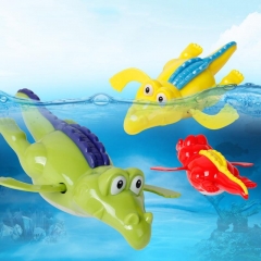 1PC Kids Crocodile Wind Up Clockwork Toys Tortoise Chain Bathing Shower Funny Water Baby BathToy Children Oyuncak Random Color