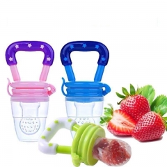 New Baby Pacifier Safety Silicone Toddlers Teether Vegetable Fruit Teething Toy Ring Chewable Soother Eat Fruit food supplement