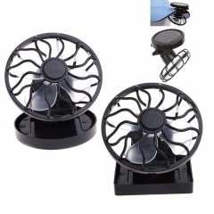 Solar Panel Powered Mini Portable Clip-On Cooling Fan For Travel Camping Fishing