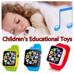 6 Color Toddler Kids Plastic Digital Watch Simulation talking Watch Kids Early Education Toy Wrist Watch Children Birthday Gifts