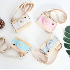 2019 Cute Nordic Hanging Wooden Camera Toys Kids Toys Gift 9.5X6X3cm Room Decor Furnishing Articles Christmas Gift  Wooden Toy