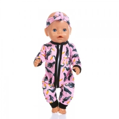 New Jumpsuits Fit For 43cm Baby Doll 17inch Born Doll Clothes