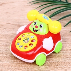 Children's Simulation Phone Toys Kids Baby Cartoon Pull Line Phone Gift Develop Intelligence Education Toys