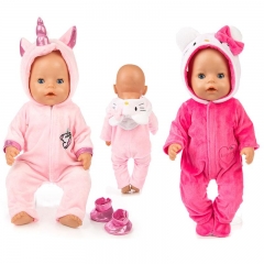 New Jump Suit Fit For 43cm Baby Doll 17 Inch Reborn Baby Doll Clothes