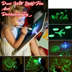 Educational Draw With Light Fun And Developing Toy Magic Draw Kids Gifts NEW Fluorescent Writing Board