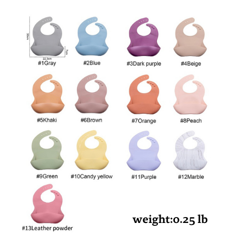 7-Buy - Baby Bibs Set Of 3 (random color),, Soft Adjustable Fit Waterproof Feeding Bibs for Babies and Toddlers, bibs, infant wear, infant, adjustable fit, waterproof, baby, feed, feeding, bib, food