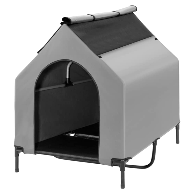 (X) 2 Sizes 36.6in or 48.8in Durable Elevated Dog House Extra Large