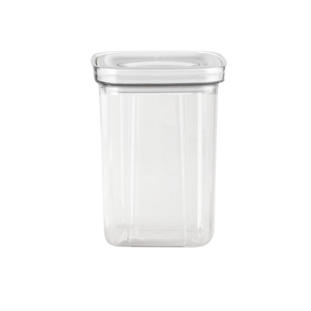 1300ml Sealed Jar Transparent Knob Switch Fresh-Keeping Moisture Proof Leak-Proof Storage Tank Pet Food Storage Container Cereals for Kitchen