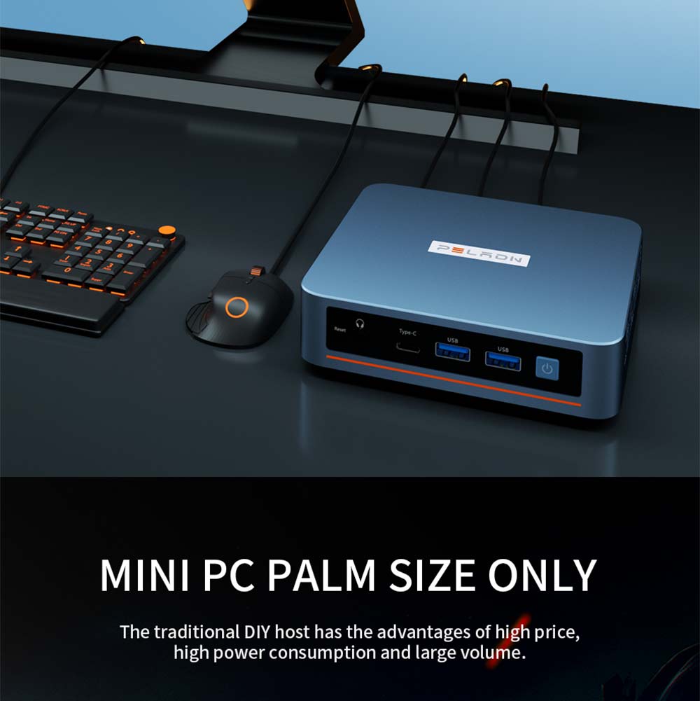 PELADN WI-6 Pro Mini PC, Intel 12th Gen Alder Lake- N100(up to 3.4