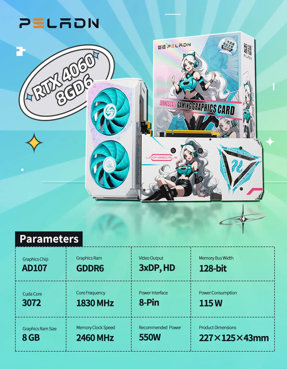 PELADN, Graphics Card, Gaming Graphics Cards, NVIDIA, Video Card