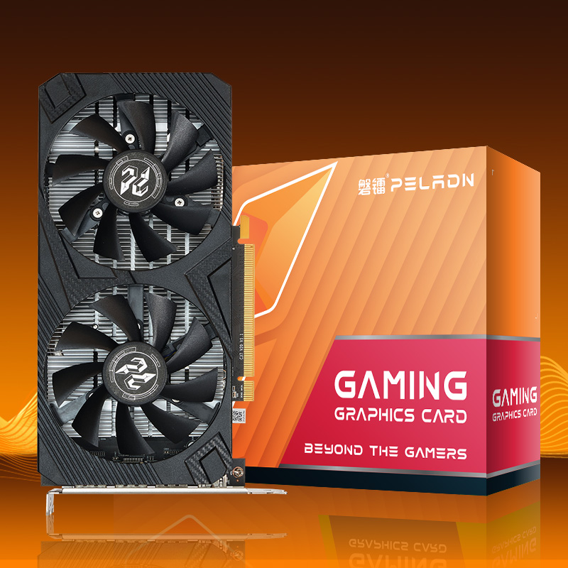 PELADN RX 580 Graphics Card Ellesmer 8G GDDR5 Dual Fan Cooling System ...