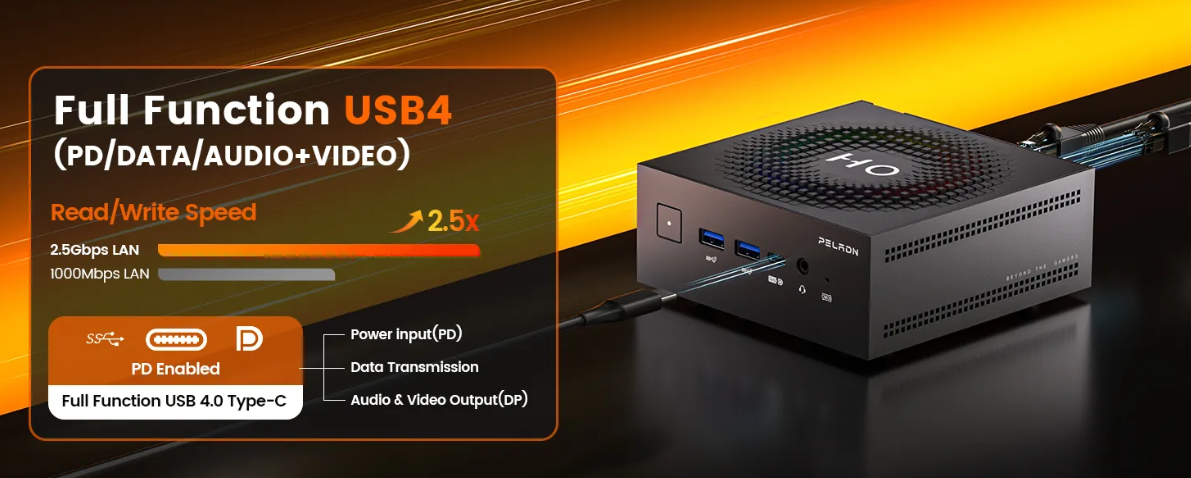 PELADN HO5 HX370 Mini PC: Flagship AI Powerhouse, All-Rounder in a Compact Frame