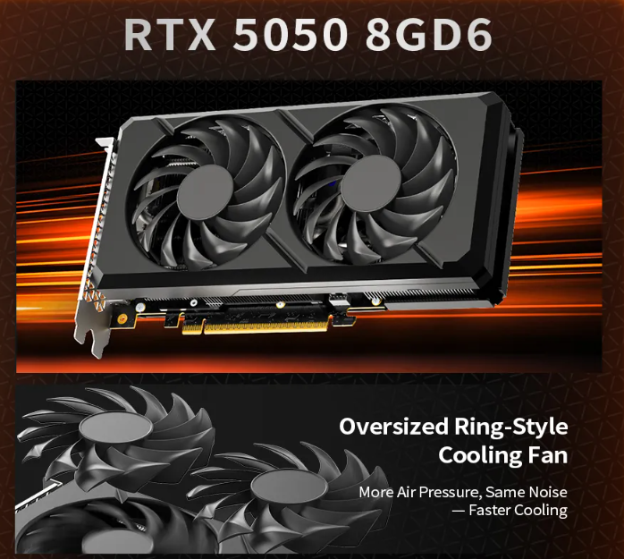 RTX 5050 8GD6: Blackwell Architecture Entry-Level Powerhouse, The All-Rounder for 1080P Ray Tracing & AI