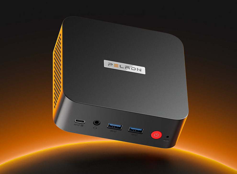PELADN WI-8 N150 Mini PC – Dual LAN & Symbiotic Dual Storage Compact Workstation