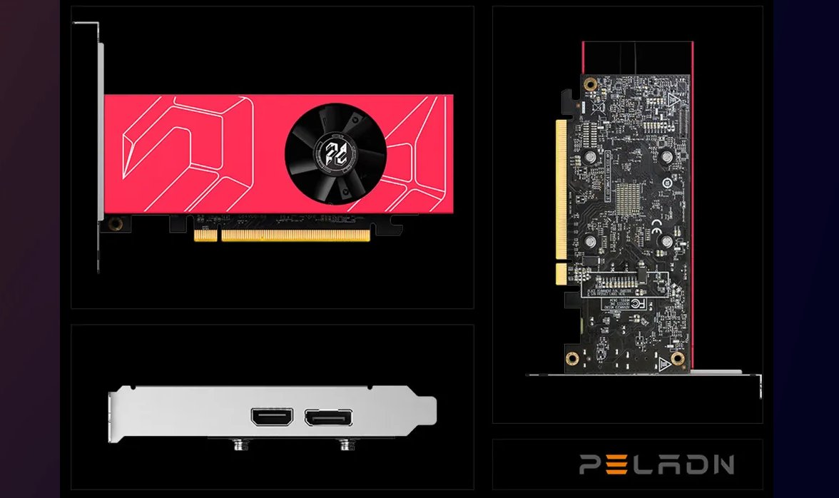 PELADN RX 6400 4GD6 LP Graphics Card: Compact RDNA2 Power for Small ...