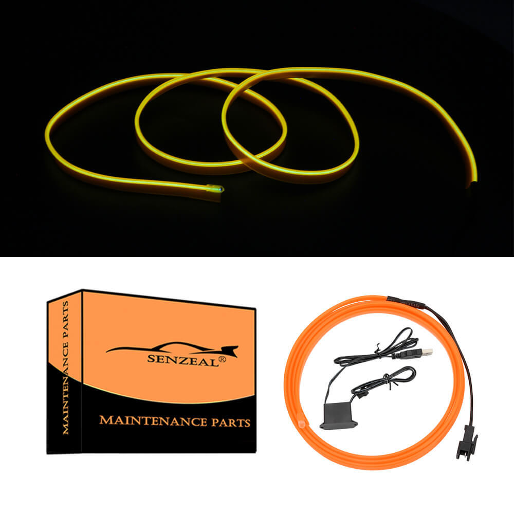 Highlander 2015-2020 1M/39Inch Car LED Strip Light, Neon Panel Gap String Strip Light Interior Decor Atmosphere Strip Lamp PVC Glowing Wire Lamp
