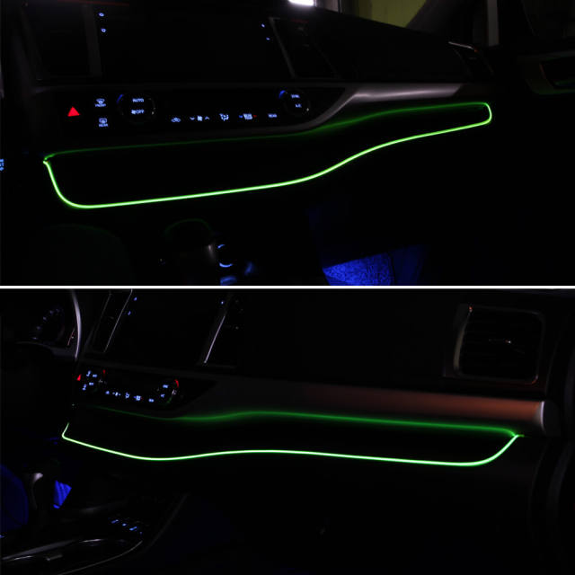 Highlander 2015-2020 1M/39Inch Car LED Strip Light, Neon Panel Gap String Strip Light Interior Decor Atmosphere Strip Lamp PVC Glowing Wire Lamp