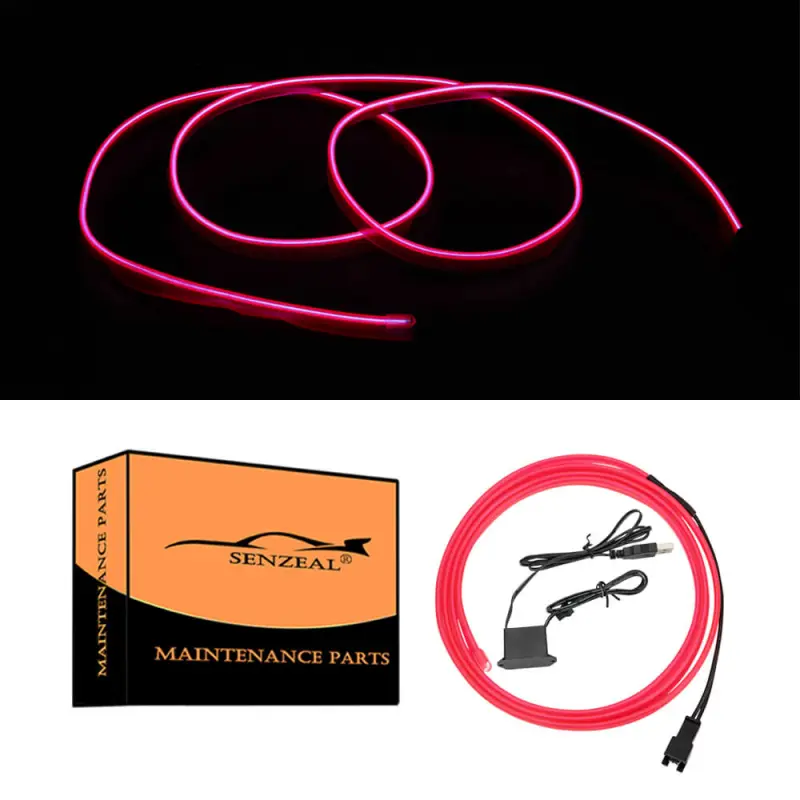 Highlander 2015-2020 1M/39Inch Car LED Strip Light, Neon Panel Gap String Strip Light Interior Decor Atmosphere Strip Lamp PVC Glowing Wire Lamp