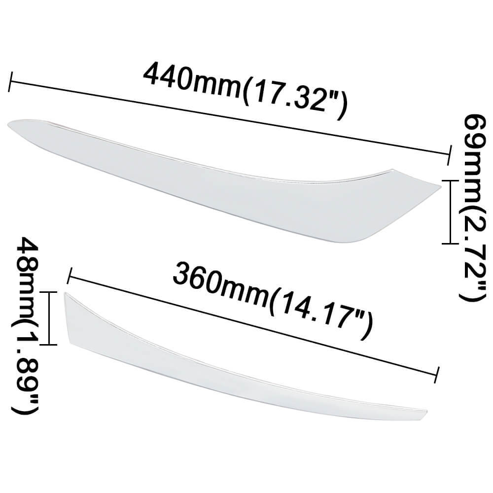 Toyota HighlanderRear Tail Light Eyebrow Cover Trim