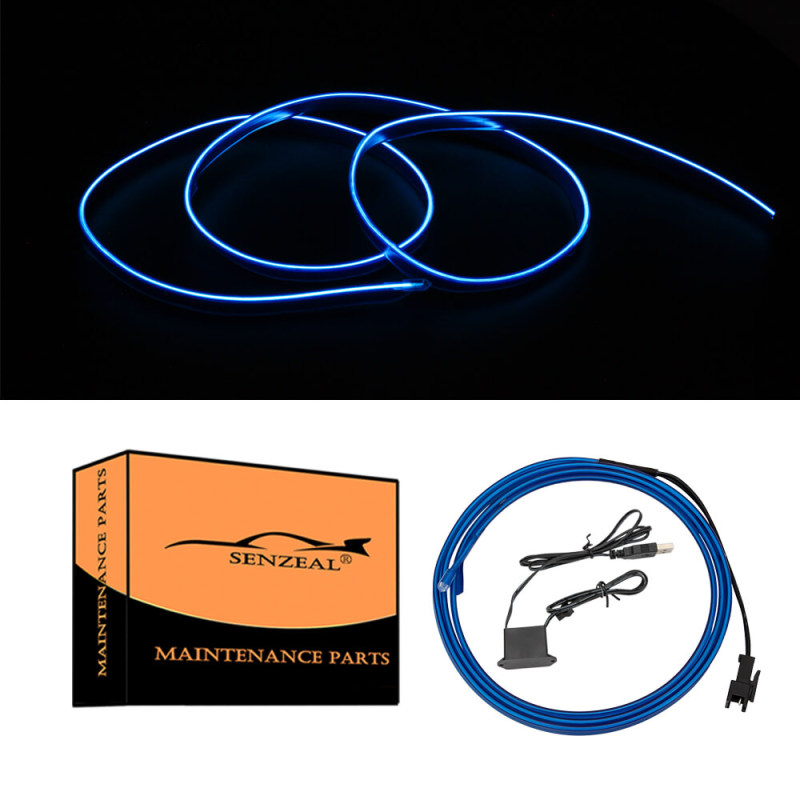 Highlander 2015-2020 1M/39Inch Car LED Strip Light, Neon Panel Gap String Strip Light Interior Decor Atmosphere Strip Lamp PVC Glowing Wire Lamp