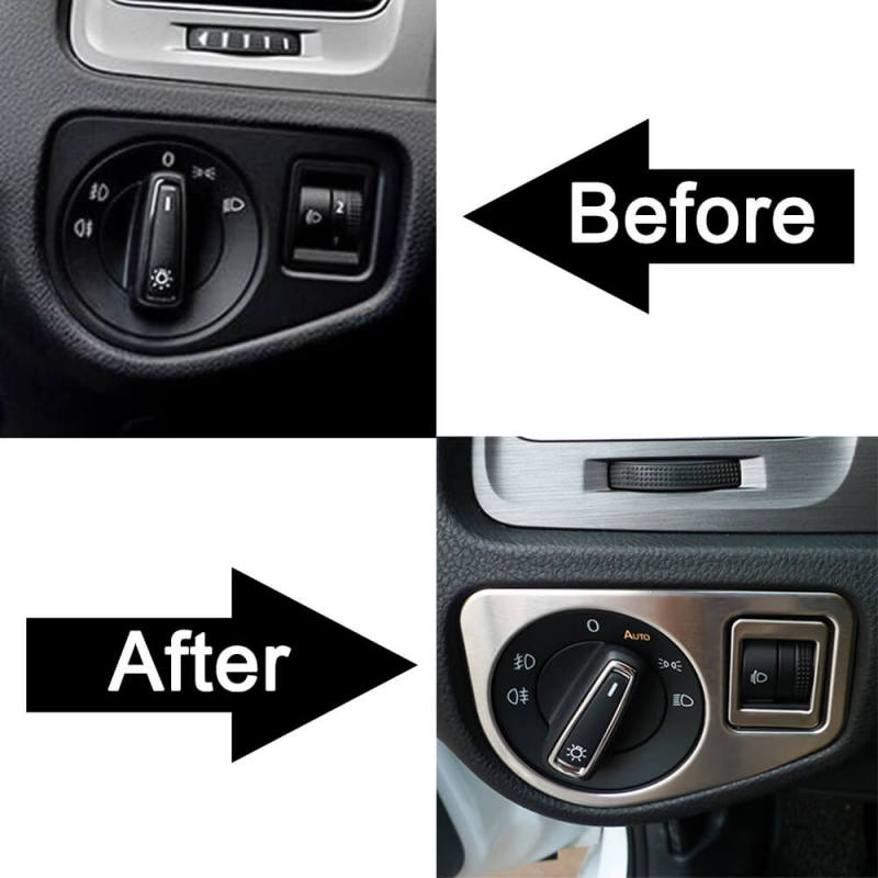 SENZEALAUTO Golf Headlight Switch Frame Trim