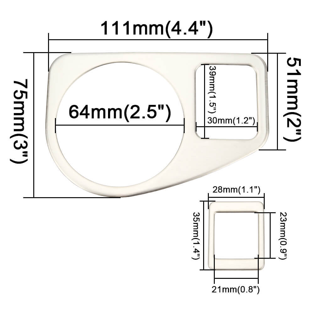 Golf Headlight Switch Frame Trim