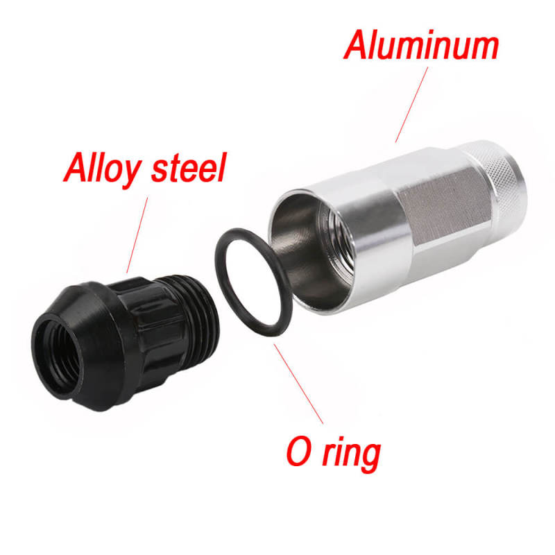 Anti theft Locking Nuts with Aluminum Covers 20PCS