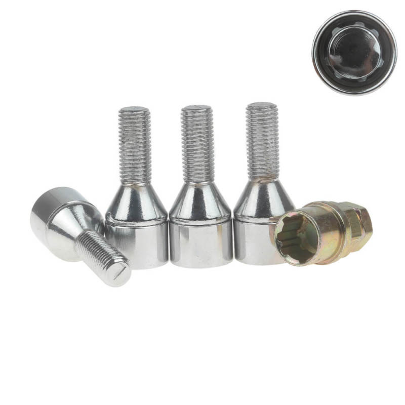 Hex Anti Theft Locking Wheel Bolts 4PCS