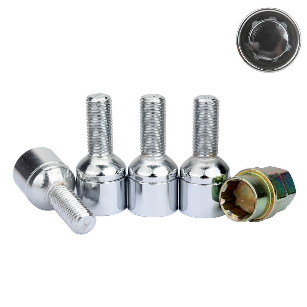 Hex Anti Theft Locking Wheel Bolts 4PCS