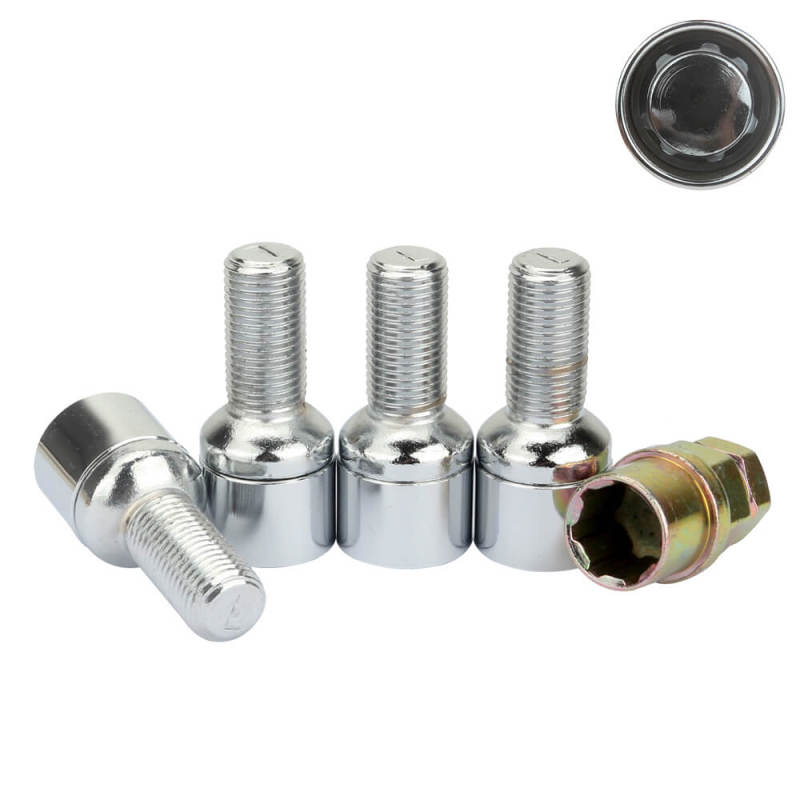 Hex Anti Theft Locking Wheel Bolts 4PCS