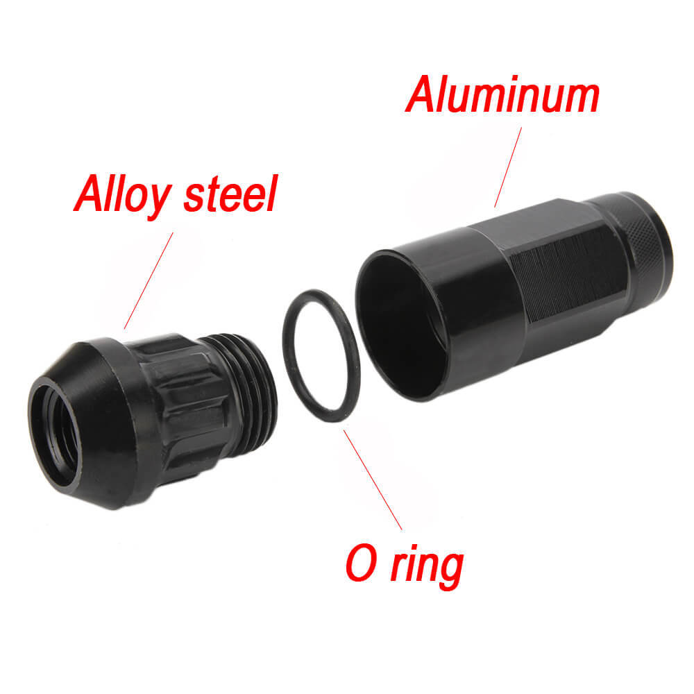 Anti theft Locking Nuts with Aluminum Covers 20PCS