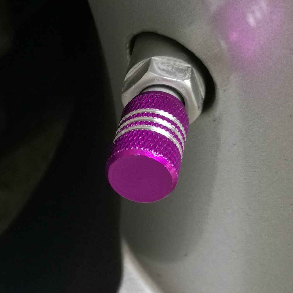 Aluminum Alloy Silver Around Tyre Valve Caps