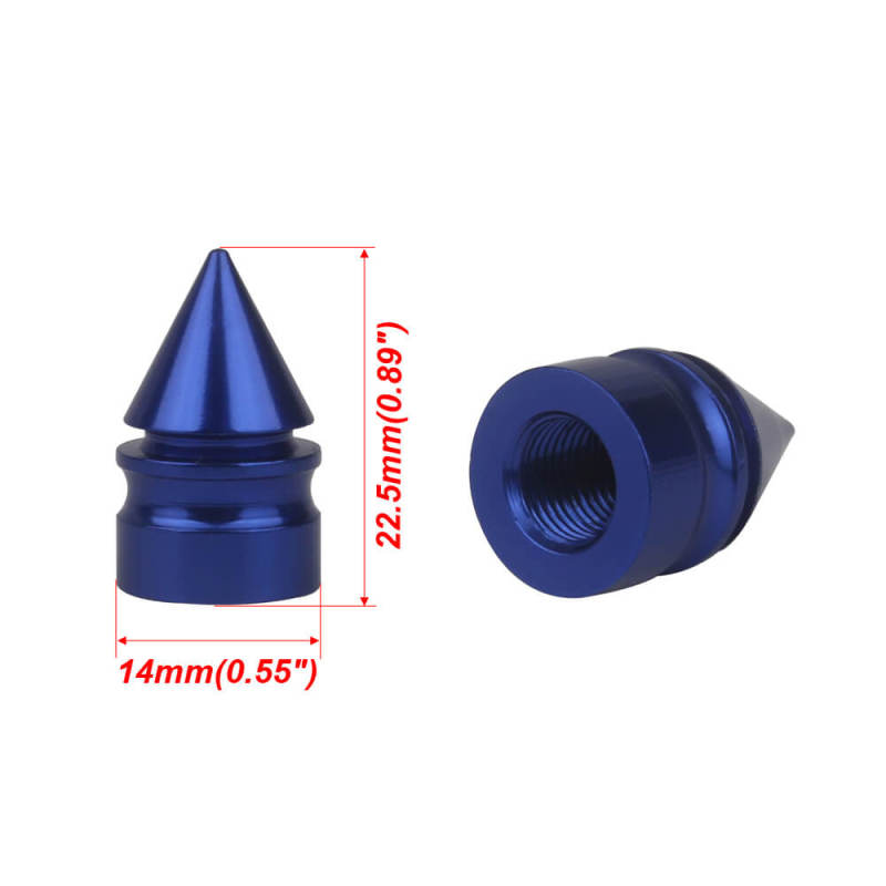 Aluminum Alloy Spike Car Valve Caps