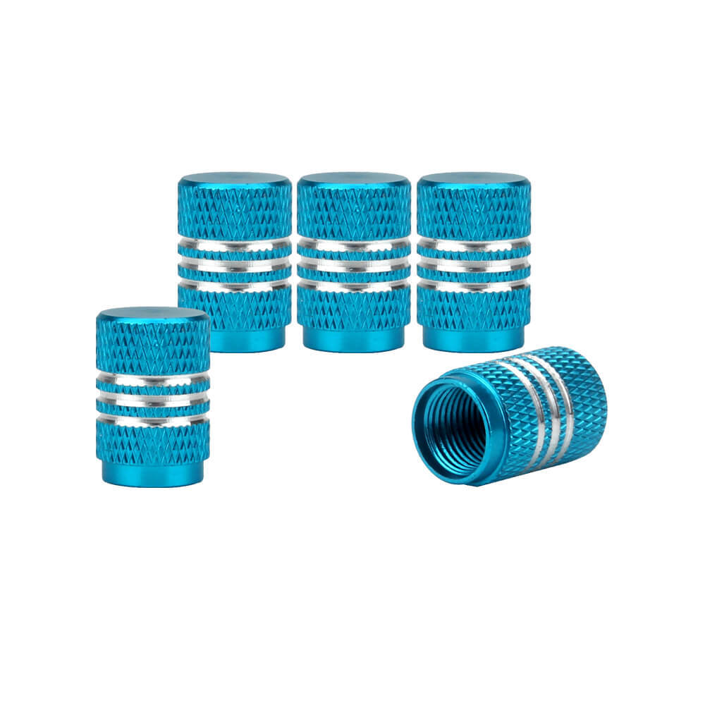 Aluminum Alloy Silver Around Tyre Valve Caps