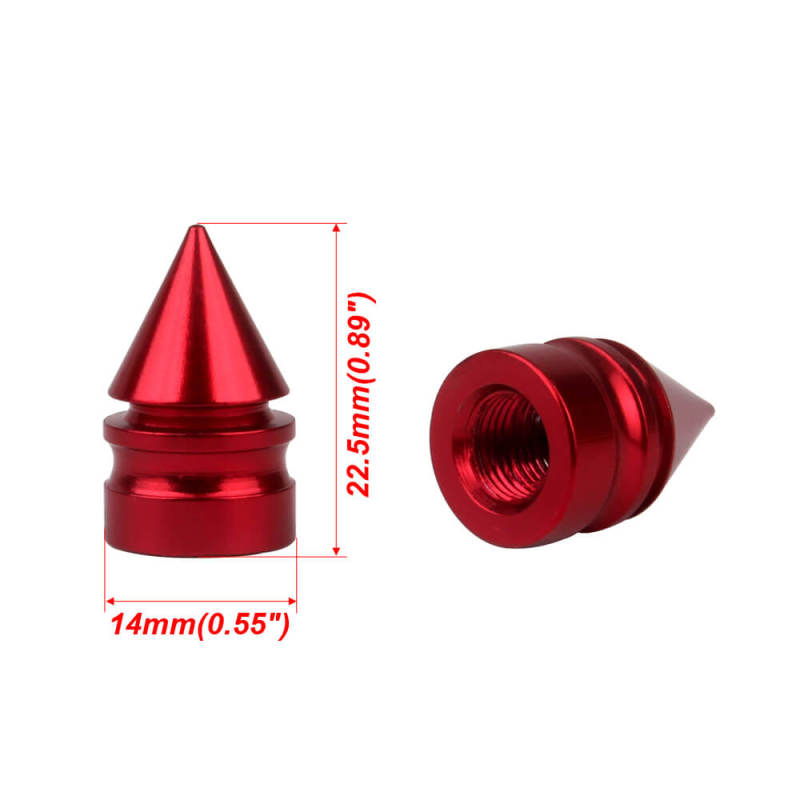 Aluminum Alloy Spike Car Valve Caps