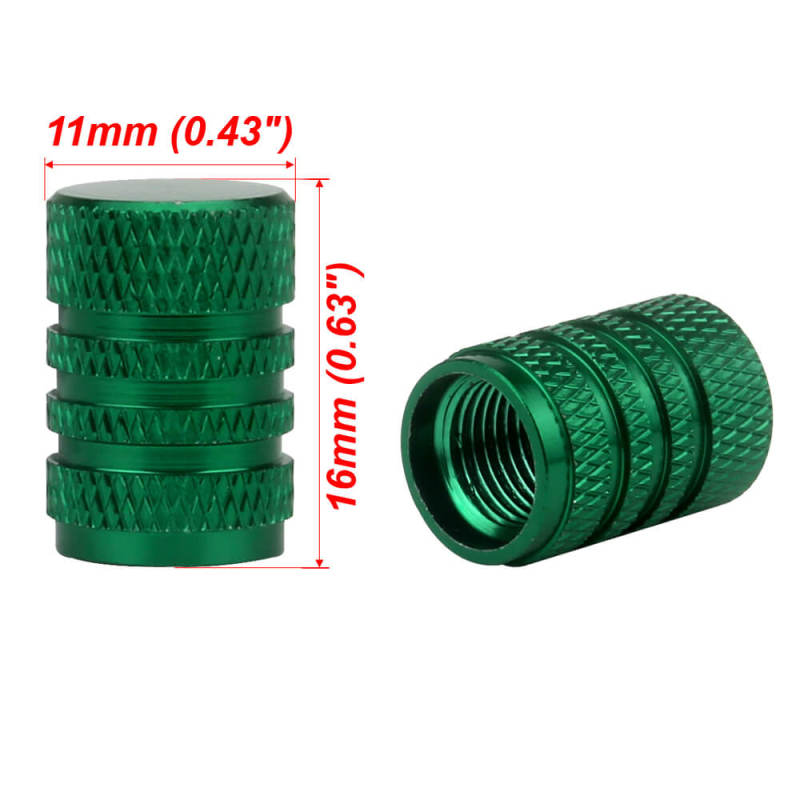 Aluminum Alloy Round Tire Valve Caps 5PCS